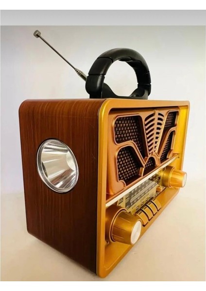 Nostaljik Bluetooth Radyo – Şarjlı, Usb/sd/aux Girişli Taşınabilir Hoparlör