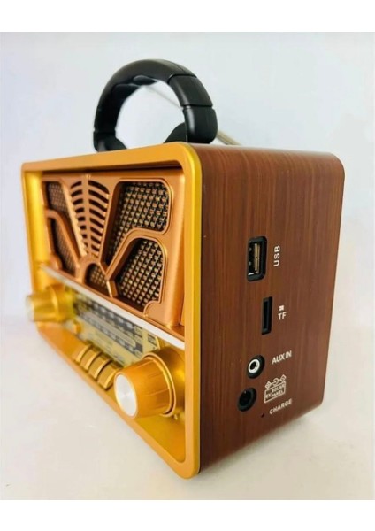 Nostaljik Bluetooth Radyo – Şarjlı, Usb/sd/aux Girişli Taşınabilir Hoparlör fiyatları