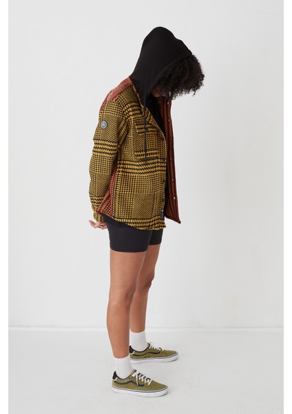 We Are What We Are Nakışlı Kapüşonlu Gömlek Ceket