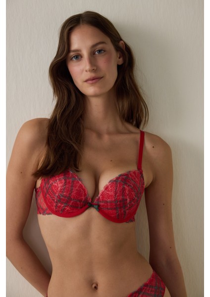 Kırmızı Super Push Up Sütyen fiyatları