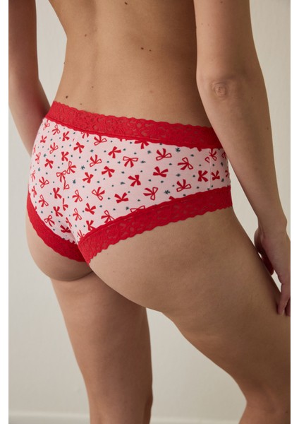 Gül Kurusu Comfy Cotton Bow Cheeky Hipster Külot fiyatları