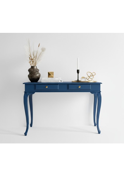 110 cm Masif Çekmeceli Lükens Mavi Dresuar modelleri