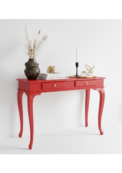 110 cm Masif Çekmeceli Lükens Kırmızı Dresuar fiyatları