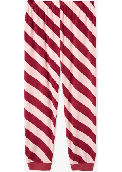 Gül Kurusu Kız Çocuk Çizgili Uzun Kollu Pijama Takımı modelleri