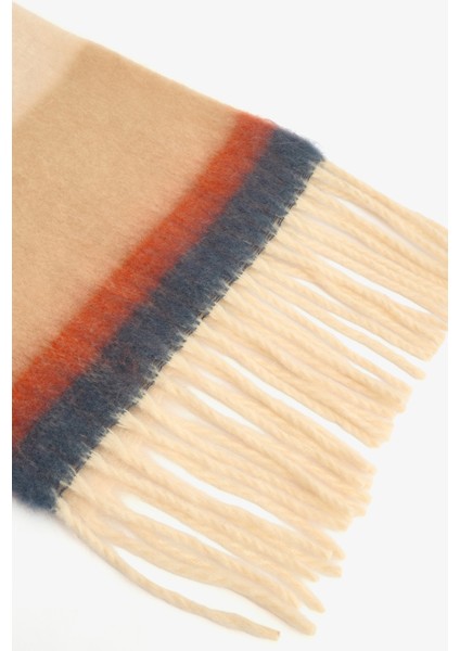 Renkli Alba Çizgili Yumuşak Dokulu Atkı modelleri