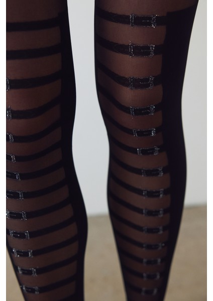 Siyah Midnight Strapped Külotlu Çorap fiyatları