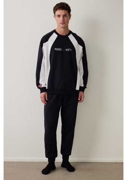 Erkek Street Oversize Uzun Kollu Pamuklu Jogger Pijama Takımı fiyatları