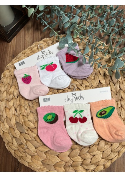 3'lü Bebek Çorap Seti