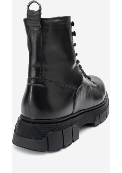 Erkek Kalın Tabanlı Casual Bot Gerçek Deri Mc 16285 Siyah fiyatları