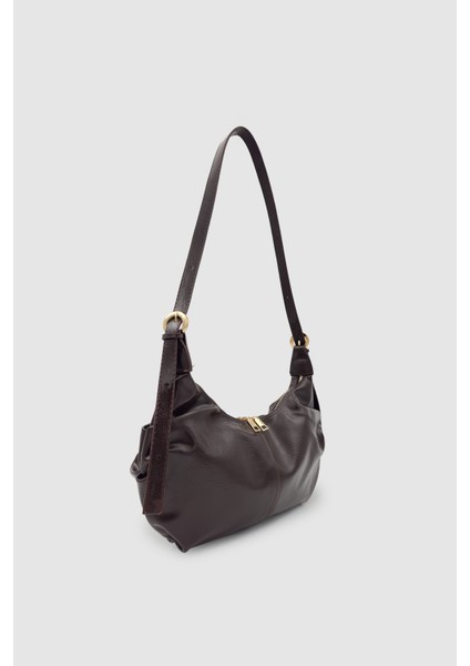 Lilsa Ayarlanabilir Askılı Yumuşak Form Baget Omuz Çantası Acı Kahve fiyatları