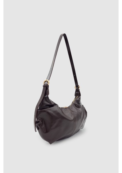 Lilsa Ayarlanabilir Askılı Yumuşak Form Baget Omuz Çantası Acı Kahve indirimleri