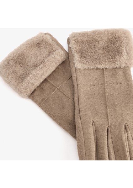 Bej Martina Suni Süet Eldiven fiyatları