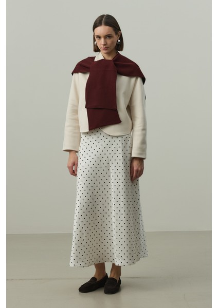 Kare Parçalı Atkı Koyu Bordo fiyatları