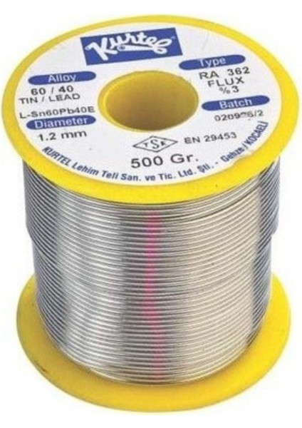 Lehim Teli 1,2mm 500GR 60/40 Profesyonel Kalay Tel Tamir Okul