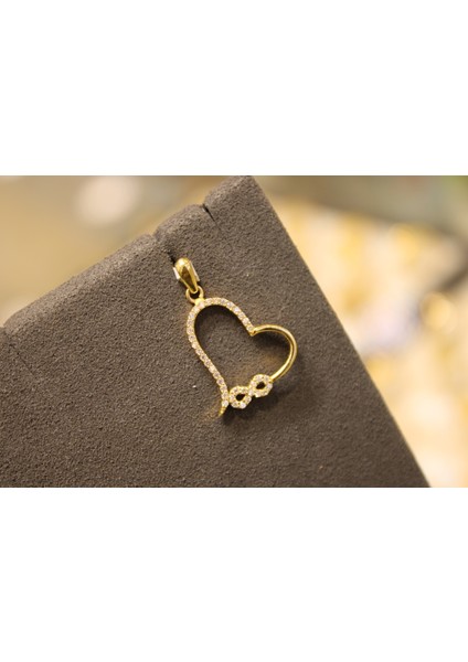 14 Ayar Altın Kalp Kolye Ucu modelleri
