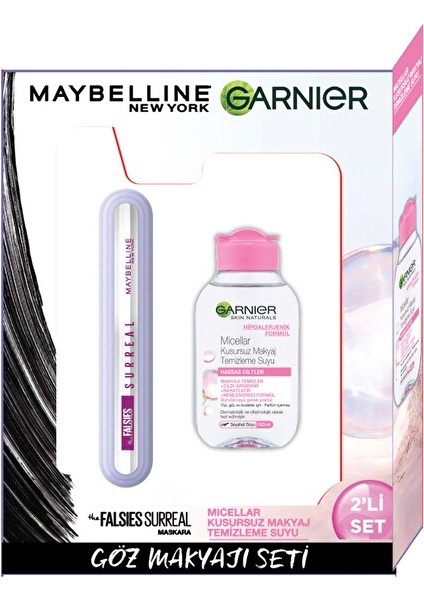Maybelline Surreal Mascara + Garnier Micellar 100 ml