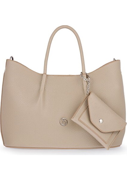 Logo Detaylı Vizon Kadın El Çantası Riv 147-R