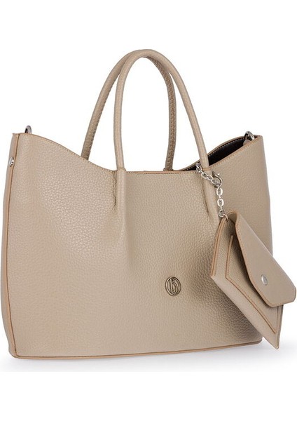 Logo Detaylı Vizon Kadın El Çantası Riv 147-R fiyatları