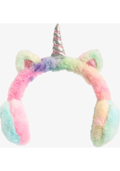 Puantiyeli Kız Çocuk Unicorn Temalı Kulaklık