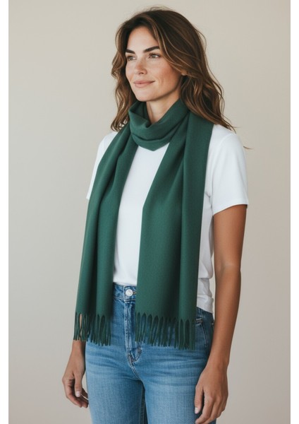 Kadın Kışlık Kaşmir Dokulu Şal Yumuşak ve Sıcak Atkı Modeli - Anne Şalı Örme