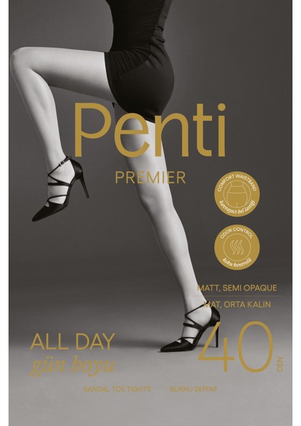 Siyah Premier All Day 40 Külotlu Çorap fırsatları