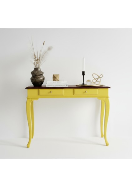 110 cm Masif Çekmeceli Lükens Sarı Ceviz Dresuar modelleri