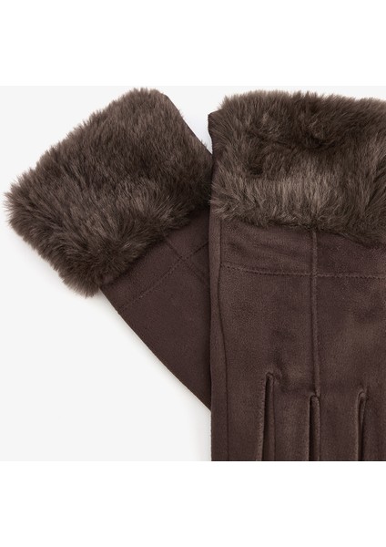 Kahverengi Martina Suni Süet Eldiven fiyatları