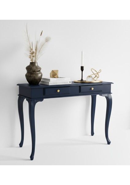 110 cm Masif Çekmeceli Lükens Lacivert Dresuar fiyatları