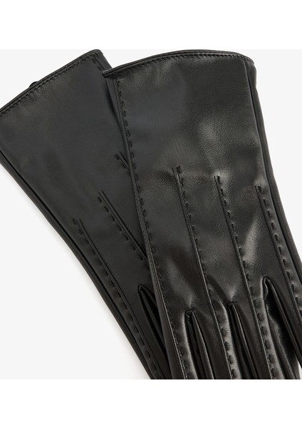 Siyah Jolie Suni Deri Eldiven fiyatları