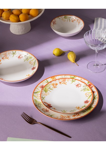 Danielle 6 Kişilik 24 Parça Yemek Takımı - Turuncu fiyatları