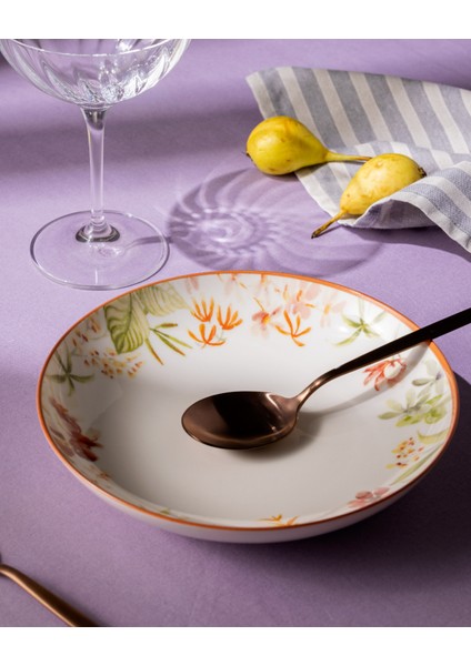 Danielle 6 Kişilik 24 Parça Yemek Takımı - Turuncu indirimleri