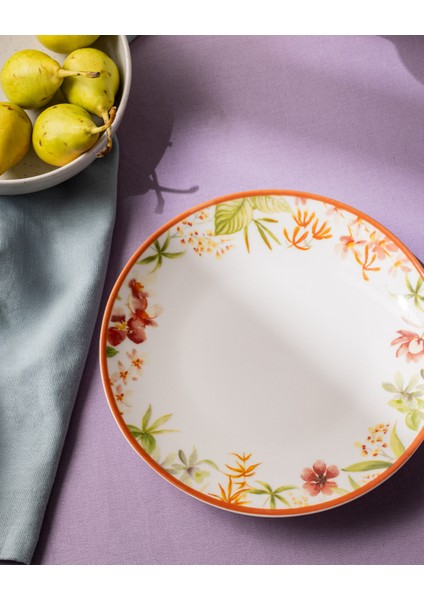 Danielle 6 Kişilik 24 Parça Yemek Takımı - Turuncu