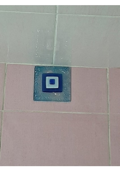 Cam Banyo Gideri Süsü, Dekoratif Gider Kapağı, 12cm*12cm Ebadında Cam Süzgeç Kapağı indirimleri