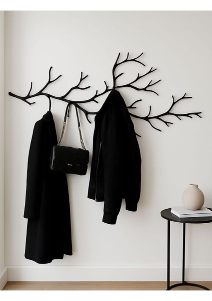 Farklı Desenli Siyah Metal Duvar Askısı | Modern & Tarz Ev Aksesuarları