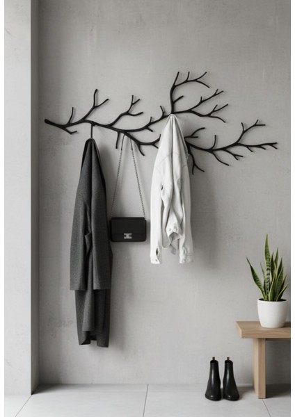 Farklı Desenli Siyah Metal Duvar Askısı | Modern & Tarz Ev Aksesuarları modelleri