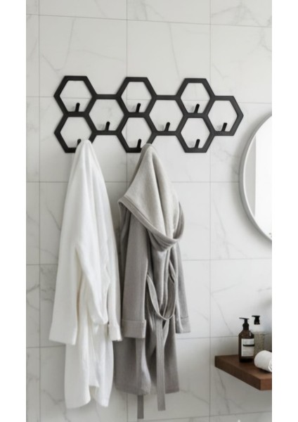 Farklı Desenli Siyah Metal Duvar Askısı | Modern & Tarz Ev Aksesuarları modelleri