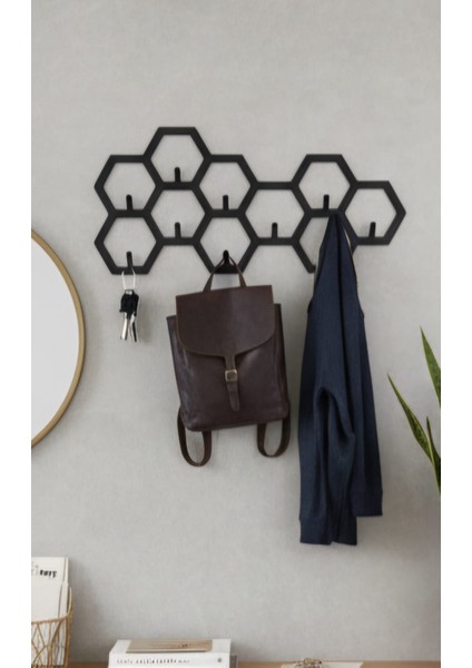 Farklı Desenli Siyah Metal Duvar Askısı | Modern & Tarz Ev Aksesuarları fırsatları