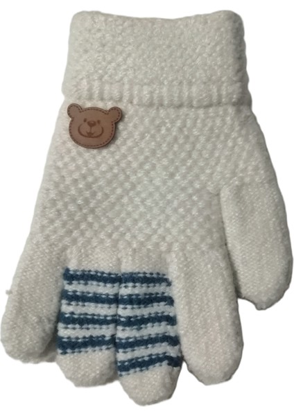 Erkek Çocuk Anaokulu Örme Eldiven 3-7 Yaş