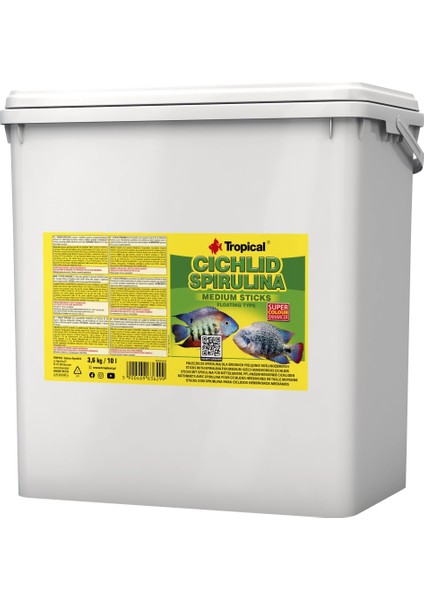 Cichlid Spirulina Medium Sticks 50 gr Açık fiyatları