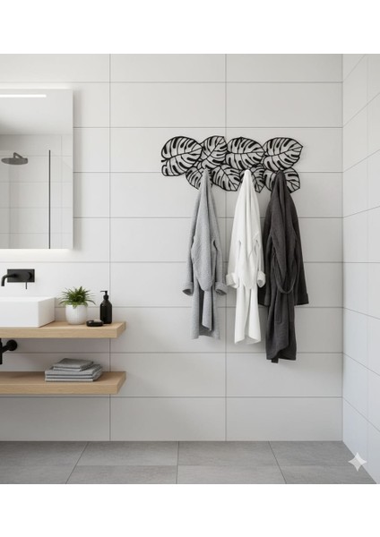 Farklı Desenli Siyah Metal Duvar Askısı | Modern & Tarz Ev Aksesuarları modelleri