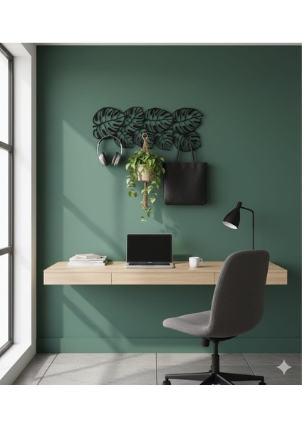 Farklı Desenli Siyah Metal Duvar Askısı | Modern & Tarz Ev Aksesuarları fırsatları