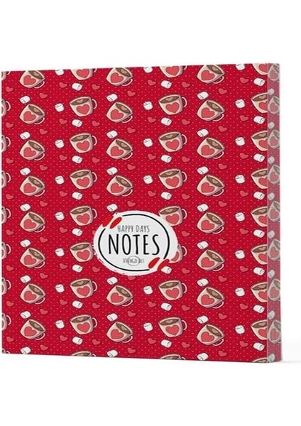 Kahve 9 - Yan Boyamalı Çizgili Defter