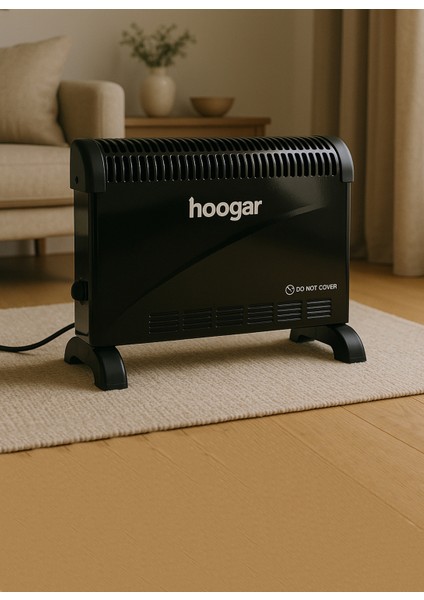 German CH-2000 Black Homojen Teknoloji Yeni Nesil Sessiz Konvektör Isıtıcı Düşük Tüketim fiyatları