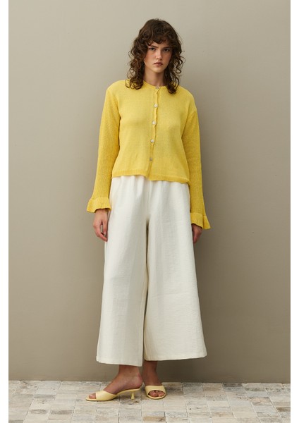 Pamuk Hırka Sarı