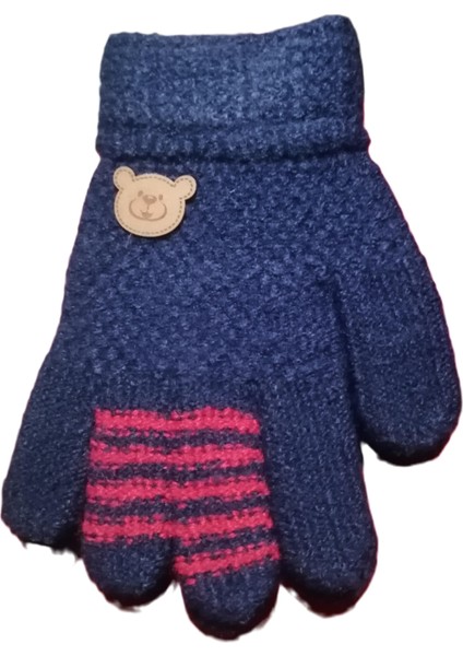 Erkek Çocuk Anaokulu Örme Eldiven 3-7 Yaş