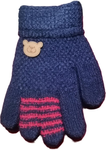 Erkek Çocuk Anaokulu Örme Eldiven 3-7 Yaş