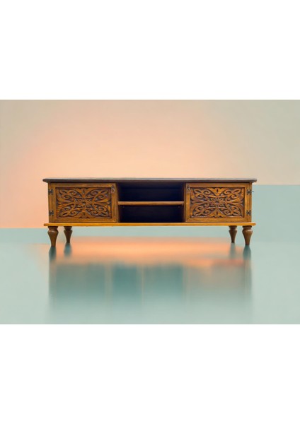 Woodshape %100 Doğal Ahşap Tv Ünitesi 119*35*44 fiyatları