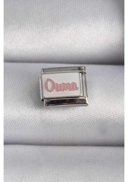 316L Çelik Gümüş Renk Beyaz Pembe Ouma Işlemeli Nomination Charm fiyatları