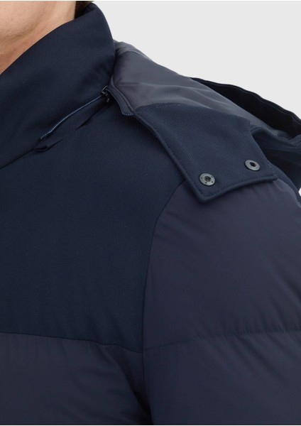 Lacivert Regular Fit Kapüşonlu Klasik Dokuma Kaban indirimleri