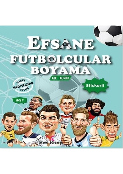 Efsane Futbolcular Boyama Kitabı
